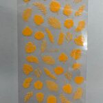 Sticker Siliconat Fluorescent Orange Star-DP2026