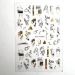 Sticker unghii STZ-SJ001 Gold