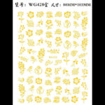Sticker Unghii Gold WG 428