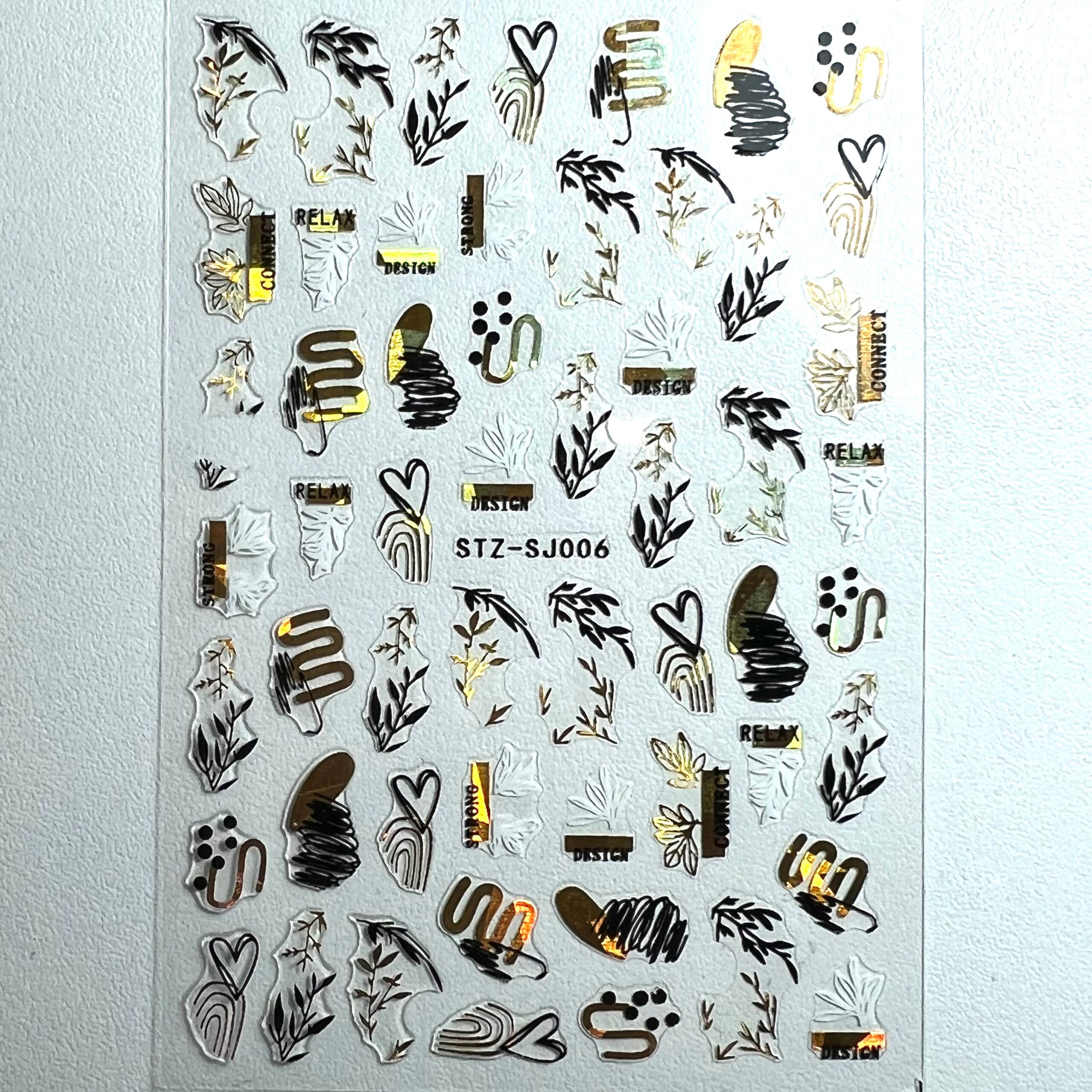 image_541ef4b6-7cdc-4a98-9d44-9414b8831388 Sticker unghii STZ-SJ006 Gold - imagine 1