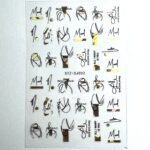 Sticker unghii STZ-SJ002 Gold