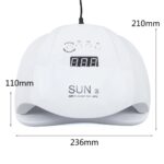 Lampa Sun X UV/LED 54w Albă
