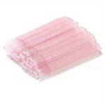 Micro aplicatoare VeroNic Roz cu sclipici 100buc