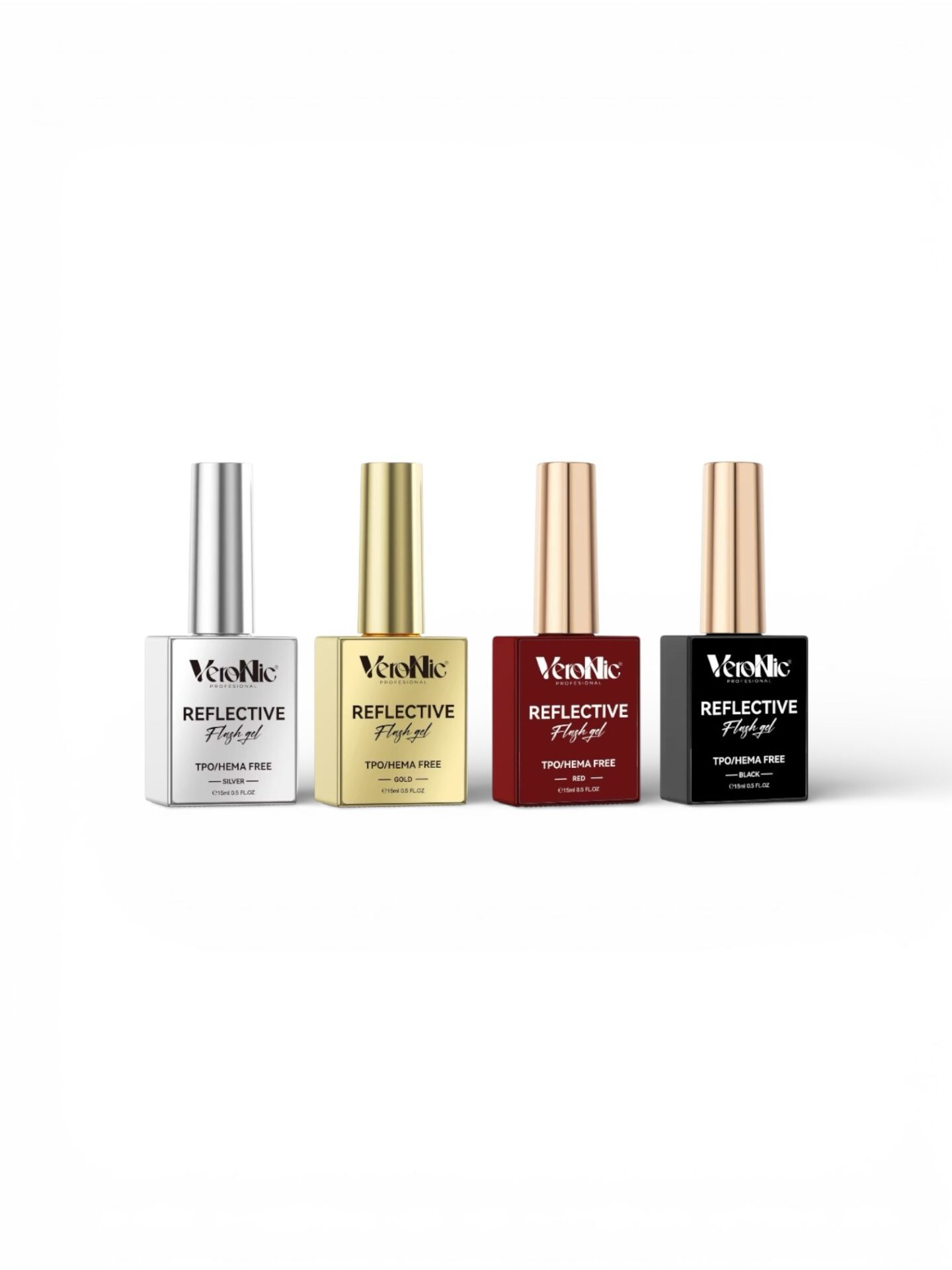 photoroom_20251215_194555 Set 4 Oje VeroNic Reflective (3+1 Gratis ) Tpo & Hema Free 15 ml - imagine 1