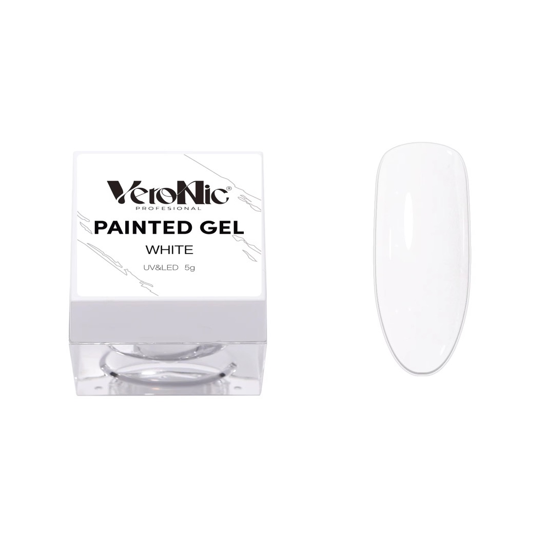 img_1122-2 Gel pentru pictură VeroNic White 5g (Painted Gel ) - imagine 1