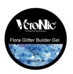 Flora Glitter Builder Gel VeroNic Nr 04 -15ml - imagine 2