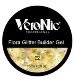 Flora Glitter Builder Gel VeroNic Nr 02 -15ml - imagine 2