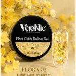 Flora Glitter Builder Gel VeroNic Nr 02 -15ml