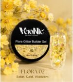 Flora Glitter Builder Gel VeroNic Nr 02 -15ml