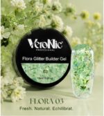 Flora Glitter Builder Gel VeroNic Nr 03 -15ml