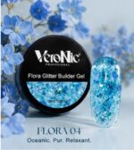 Flora Glitter Builder Gel VeroNic Nr 04 -15ml