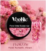Flora Glitter Builder Gel VeroNic Nr 06 -15ml