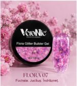 Flora Glitter Builder Gel VeroNic Nr 07- 15ml