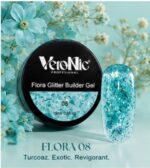 Flora Glitter Builder Gel VeroNic Nr 08- 15ml