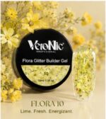 Flora Glitter Builder Gel VeroNic Nr 10 -15ml