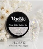 Flora Glitter Builder Gel VeroNic Nr 12 -15ml
