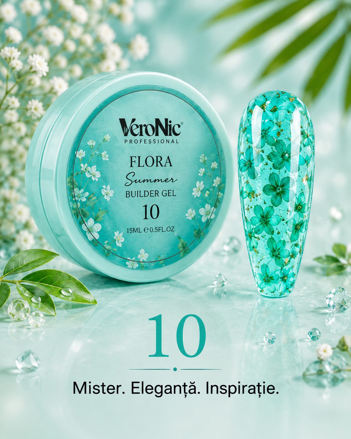 344a0554-e9e9-4b13-80e6-4e34d0bf5fc3 Flora Summer Builder Gel VeroNic nr 10-15 ml - imagine 1