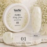 Flora Milky Glitter VeroNic nr 01- 15 ml
