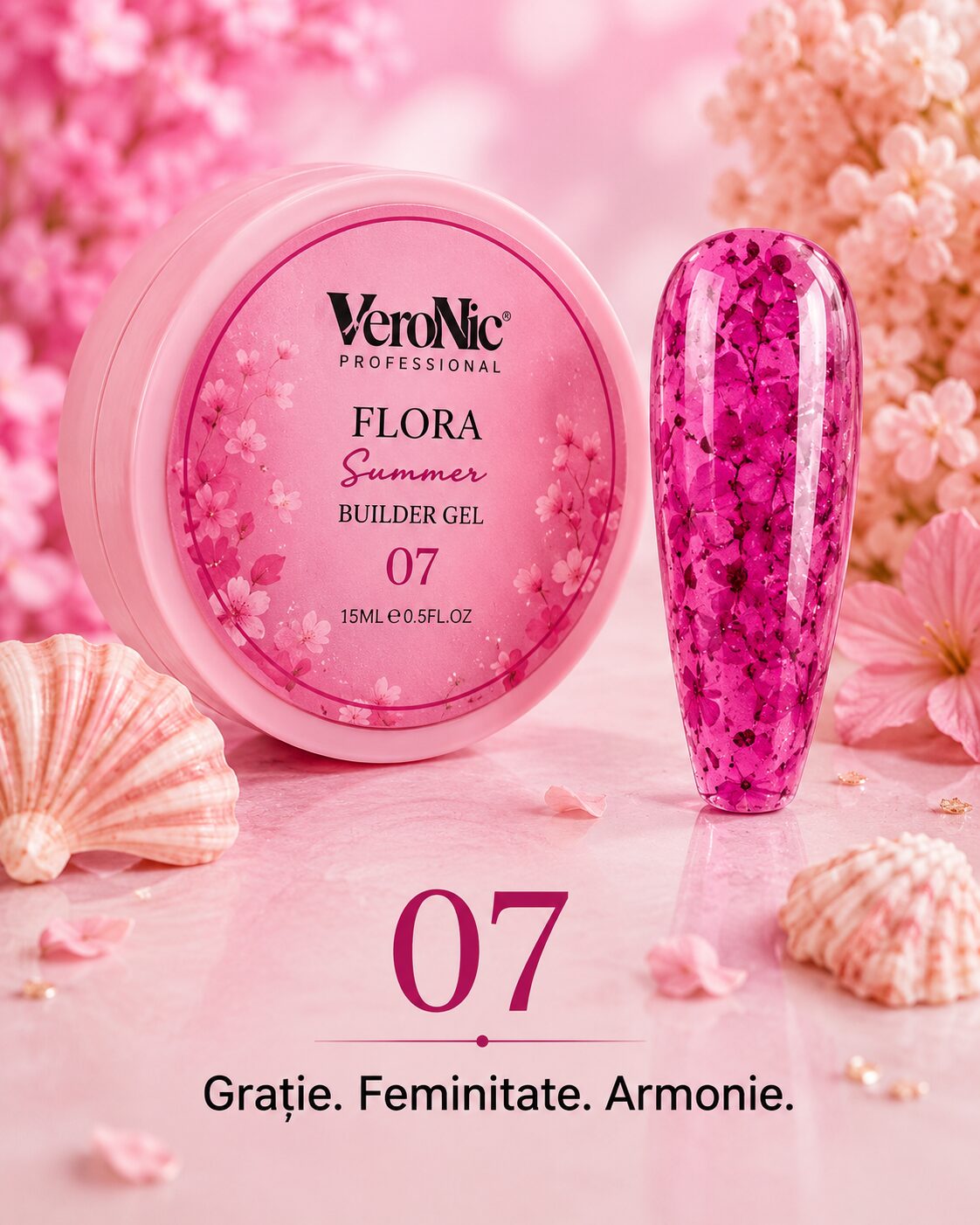 d8f27694-c428-4cac-9dd6-af4cf6f92032 Flora Summer Builder Gel VeroNic nr 07-15 ml - imagine 1