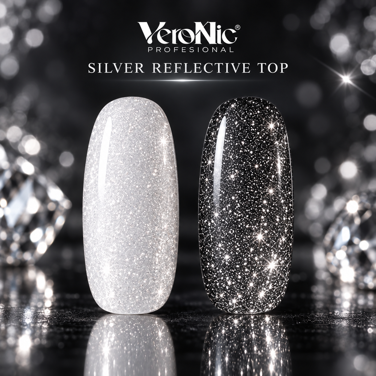 35841db0-1fba-49b1-bffe-fedfb5195cd9 Silver Reflectiv Top VeroNic 7,5ml - imagine 1