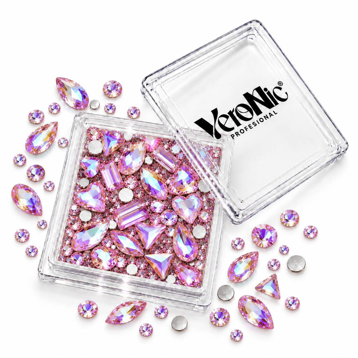 912d638e-3eec-43a2-b27e-a29ca58a9cac Mix de Cristale VeroNic –Light Rose AB - imagine 1