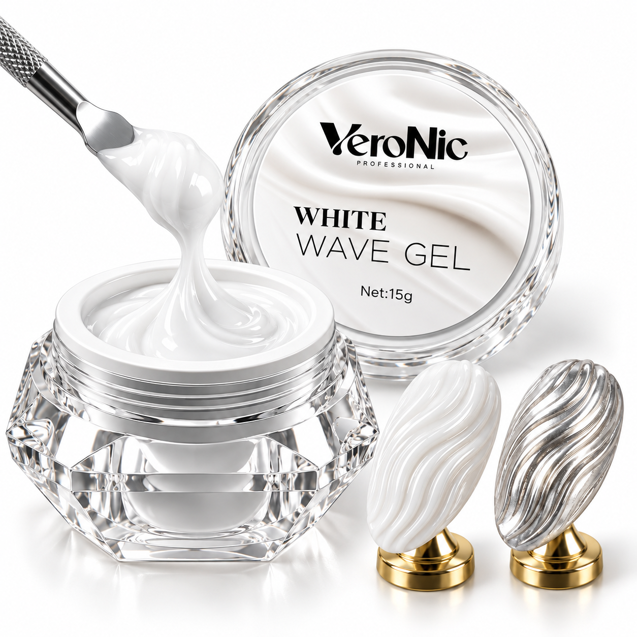 683f7e5a-5505-4b3b-9f04-6de9139b371b Wave Gel White VeroNic-15 g - imagine 1